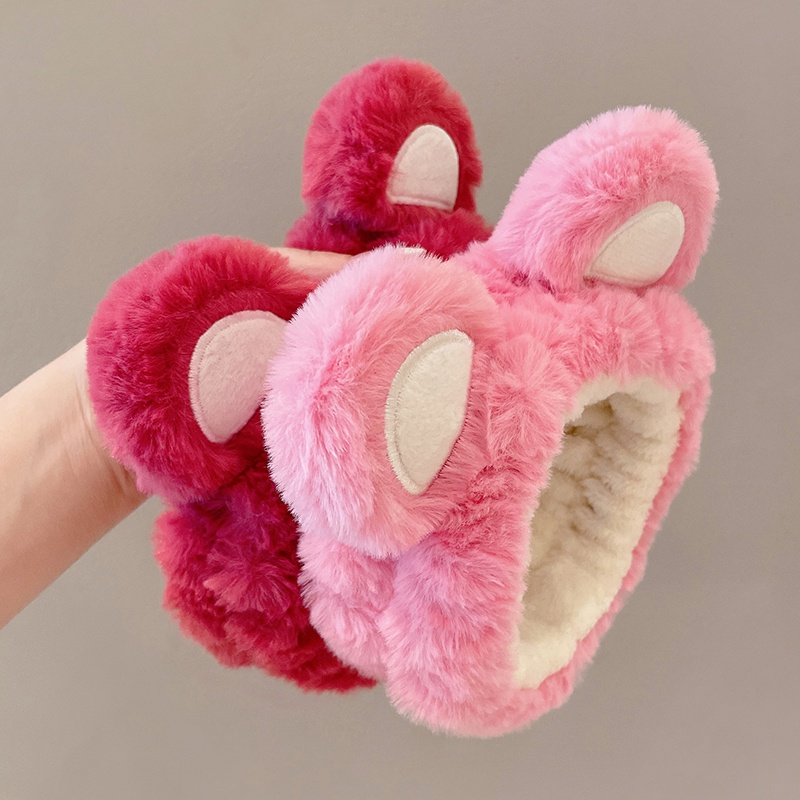 Băng Đô Cài Tóc Rửa Mặt Hình Gấu Hồng Dễ Thương Thời Trang Thu Đông Hàn Quốc 2022