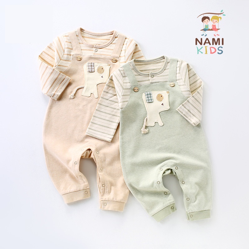 Body chất cotton dài tay hình cún con đáng yêu (hàng QCCC)