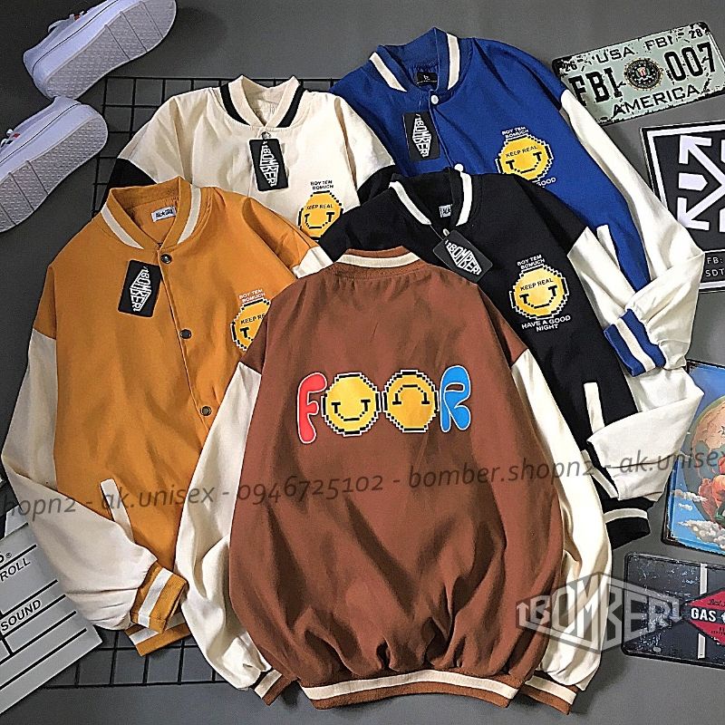 Áo khoác Bomber S5DLK chất da lộn (có lót trong) thiết kế Streetstyle Unisex cho cả nam và nữ (5 màu)