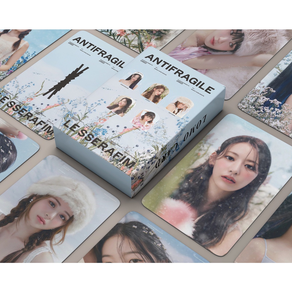 LESSERAFIM Album ANTIFRAGILE Photocard FEARLESS Lomo Card Postcard