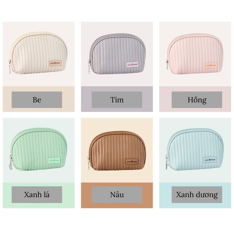 Túi đựng mĩ phẩm đồ trang điểm size vừa chống nước nhỏ gọn tiện lợi cực xinh jumito