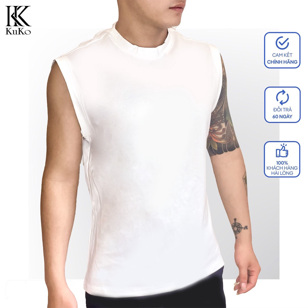 Áo ba lỗ nam tank top ,áo thun nam cao cấp chất cotton 100% thoáng mát, thoải mái dễ phối đồ - Kuko