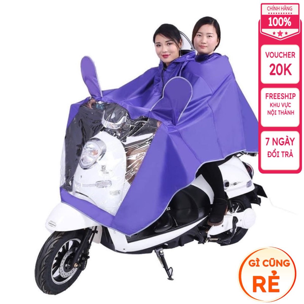 ÁO MƯA CÓ TẤM CHE XUẤT NHẬT- Áo mưa 2 đầu