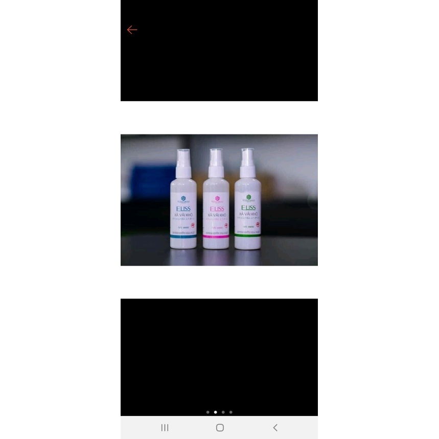 XỊT XẢ VẢI KHÔ ELISS THƠM MÙI DOWNY,COMFORT 100ML