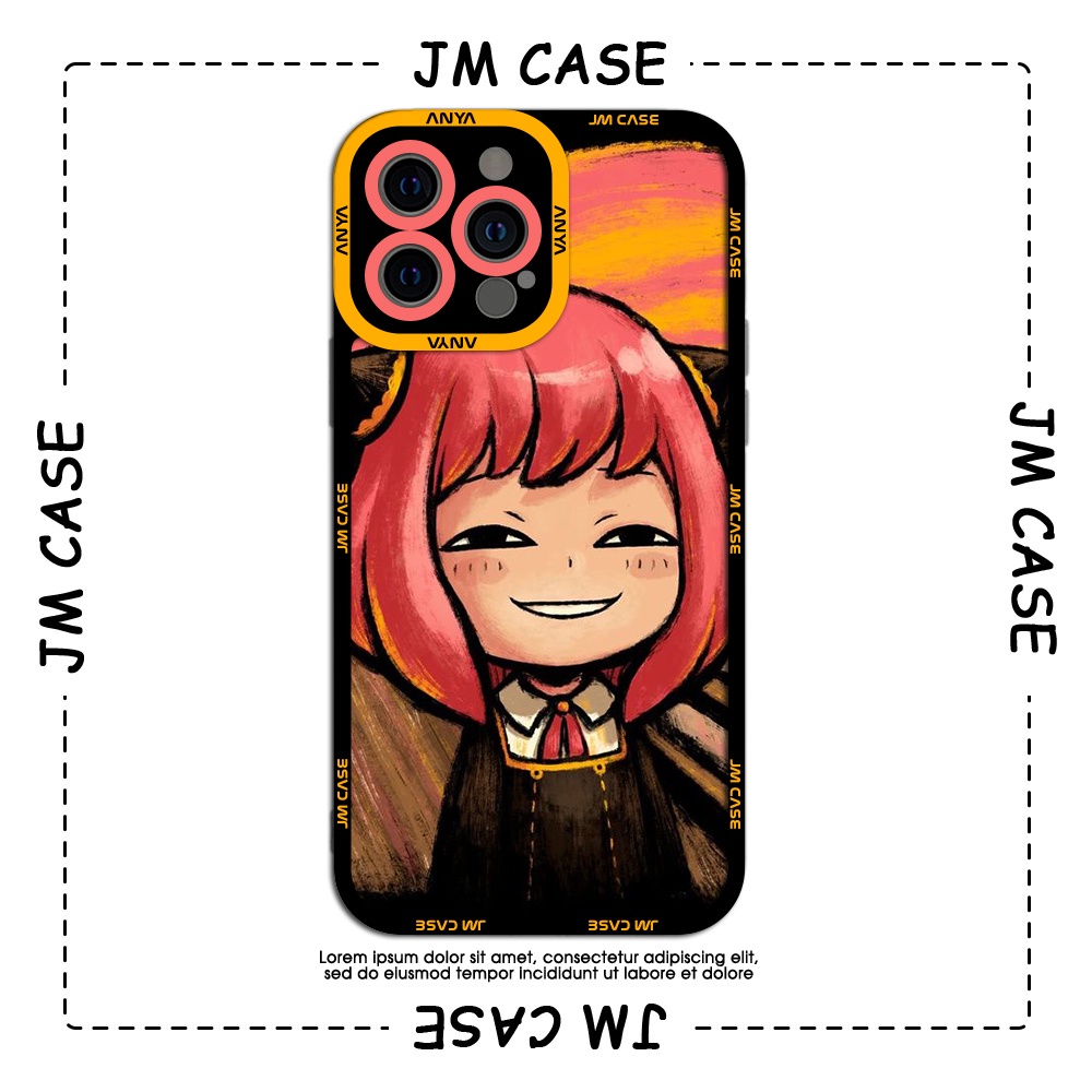 Ốp lưng iphone cạnh vuông JMCase Annya Forger Anime Manga 6plus/6s/6splus/7/7plus/8/8plus/x/xs/11/12/pro/max/plus/promax