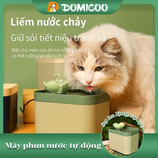 Domicoo đài phun nước mèo Bình Uống Nước Tự Động Yên Tĩnh Cho Thú Cưng