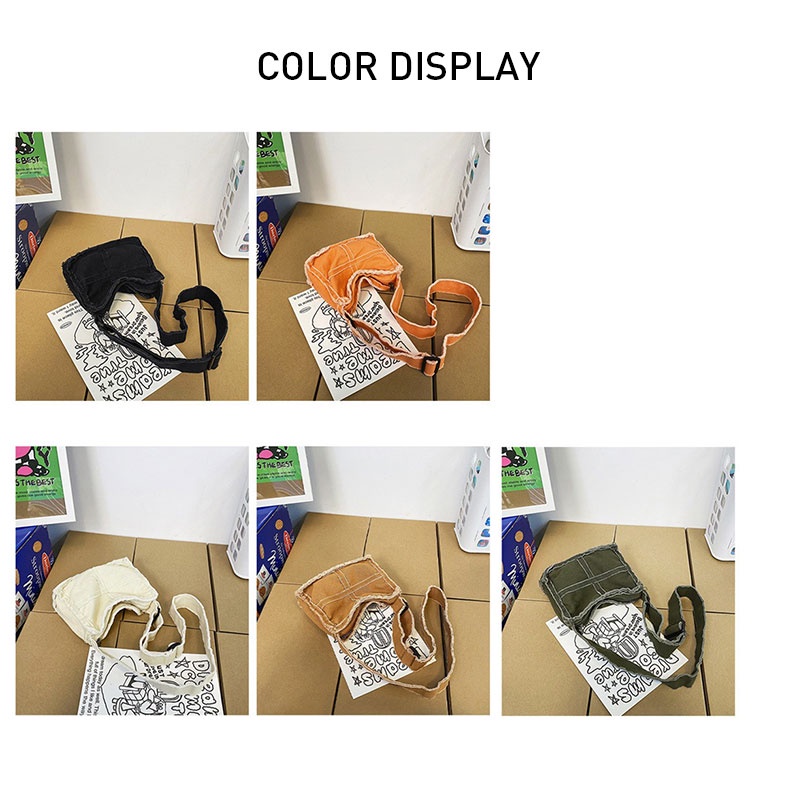 Túi Đeo Chéo Vải Canvas Phong Cách Nhật Bản Thời Trang Mới 2022