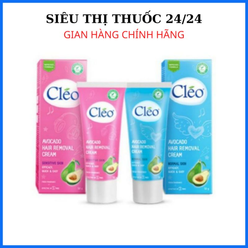 Kem Tẩy Long Cleo tuýp 50g ⚡ CAM KẾT CHÍNH HÃNG ⚡ Kem tẩy lông dành cho da nhạy cảm - tẩy sạch lông hiệu quả và an toàn