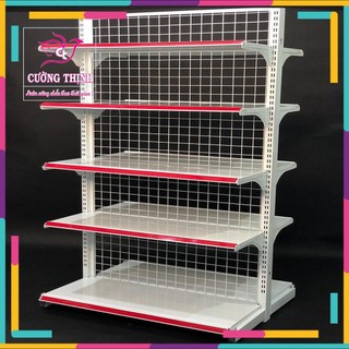 Kệ Siêu Thị Đôi  2 Mặt  Dài 120cm * Rộng 70cm* Cao 180cm x 5 Tầng 