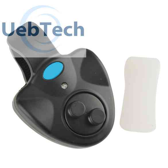Chuông Báo Cá Cắn Câu Điện Tử Có Đèn LED Màu Đen Có Kẹp Gắn Cần Câu Cá