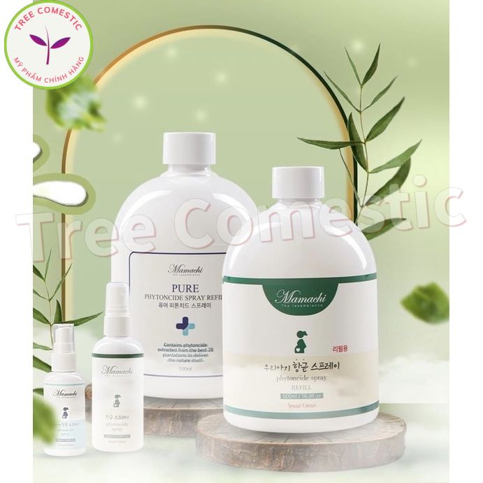 Chai 500ml Xịt Khuẩn Phytoncide Nguyên Chất Mamachi Thanh Lọc, Làm Sạch Không Khí, Đồ Dùng Em Bé