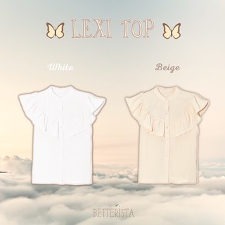 Áo sơmi cánh tiên viền bèo - Lexi Top