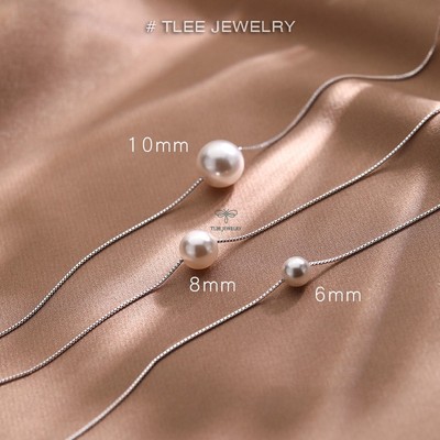Dây chuyền bạc nữ TLEE mẫu hạt trai nữ tính TLEE JEWELRY D0200