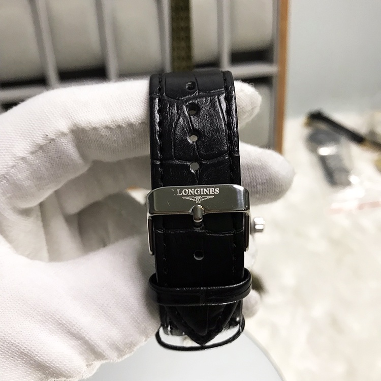 Đồng hồ Nam Longgines , LG04 Dây da cao cấp, kim chôi Mặt Sapphire chống xước, chống nước thẻ bảo hành 12 tháng