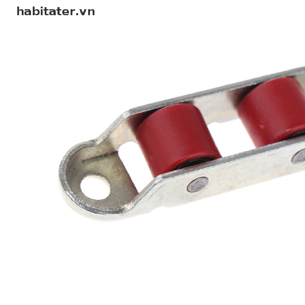 Bộ 2 Bánh Xe Ròng Rọc Kép Bằng Nylon Không Gây Tiếng Ồn Cho Cửa Kính / Cửa Trượt