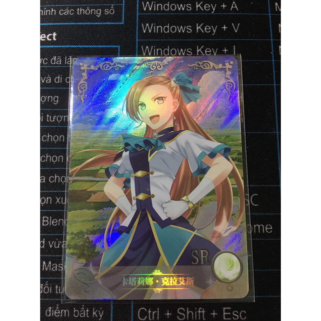 (Rain15) Thẻ bo góc nhân vật Katarina Claes – My Next Life as A Villainness NS-02-M03 – SR