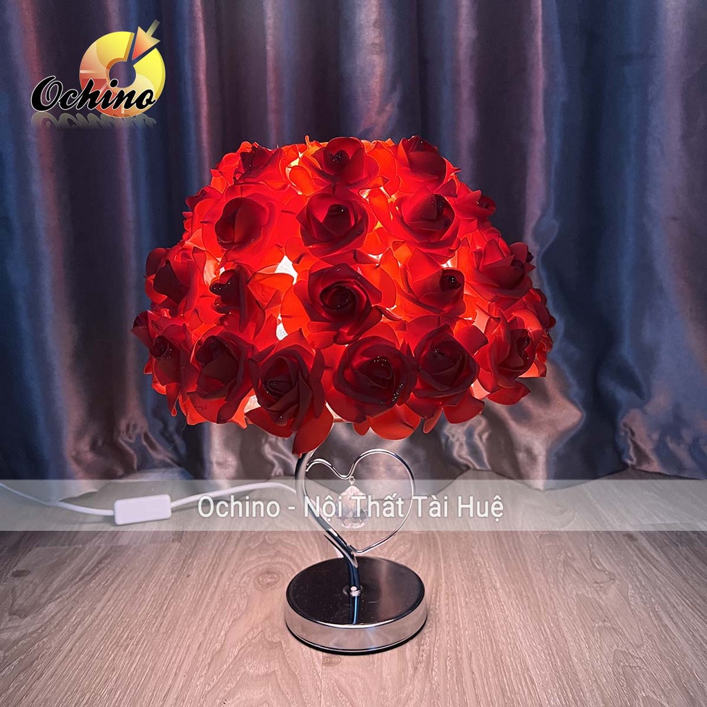 Đèn Hoa Hồng Mẫu Nón Chân Tim Trang Trí Decor Phòng Ngủ Phòng Cưới (Ảnh Và Video Shop Chụp)