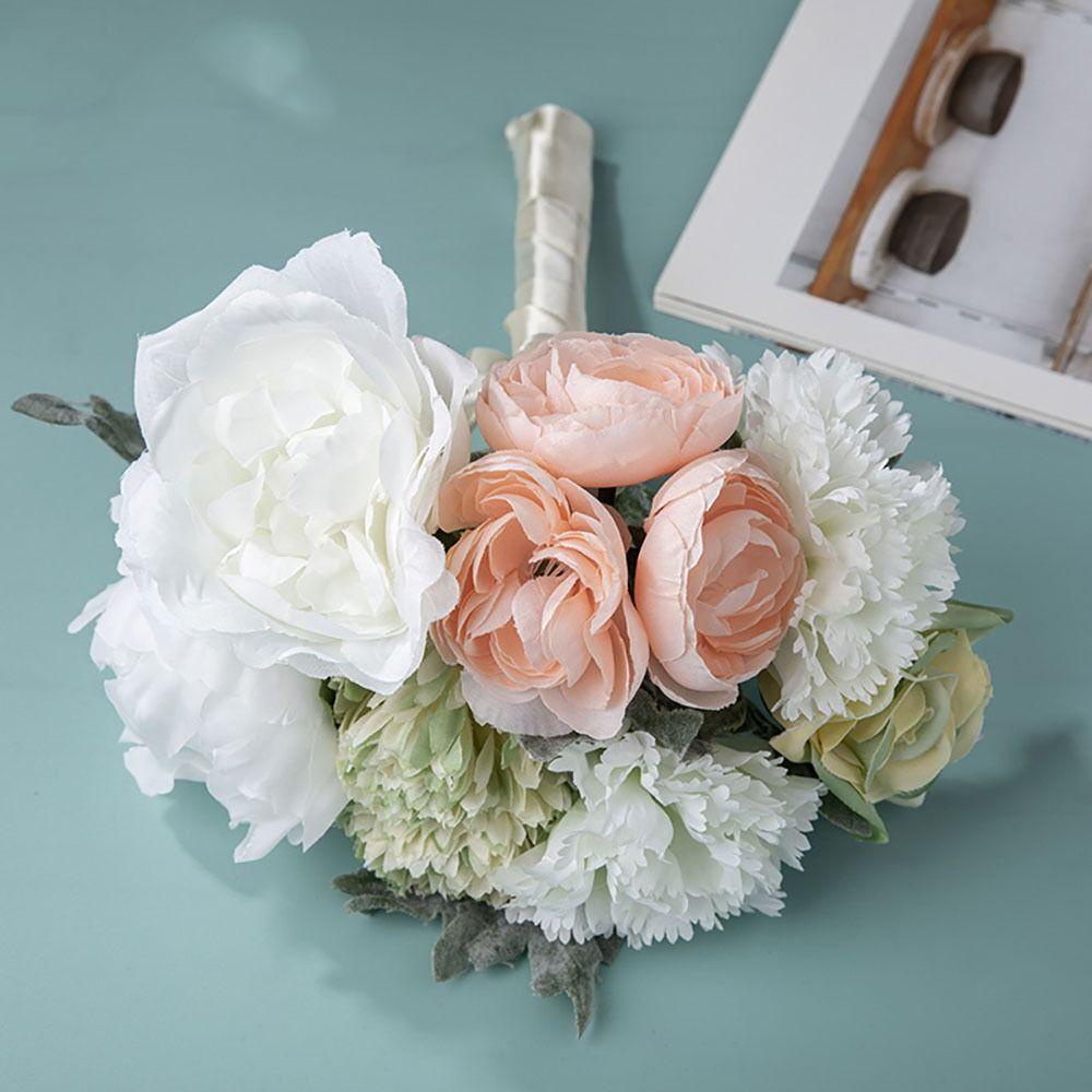 PINEVN Bó Hoa Mẫu Đơn Giả Trang Trí