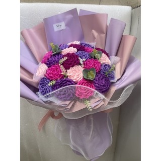 bó hồng giấy nhún siêu rẻ