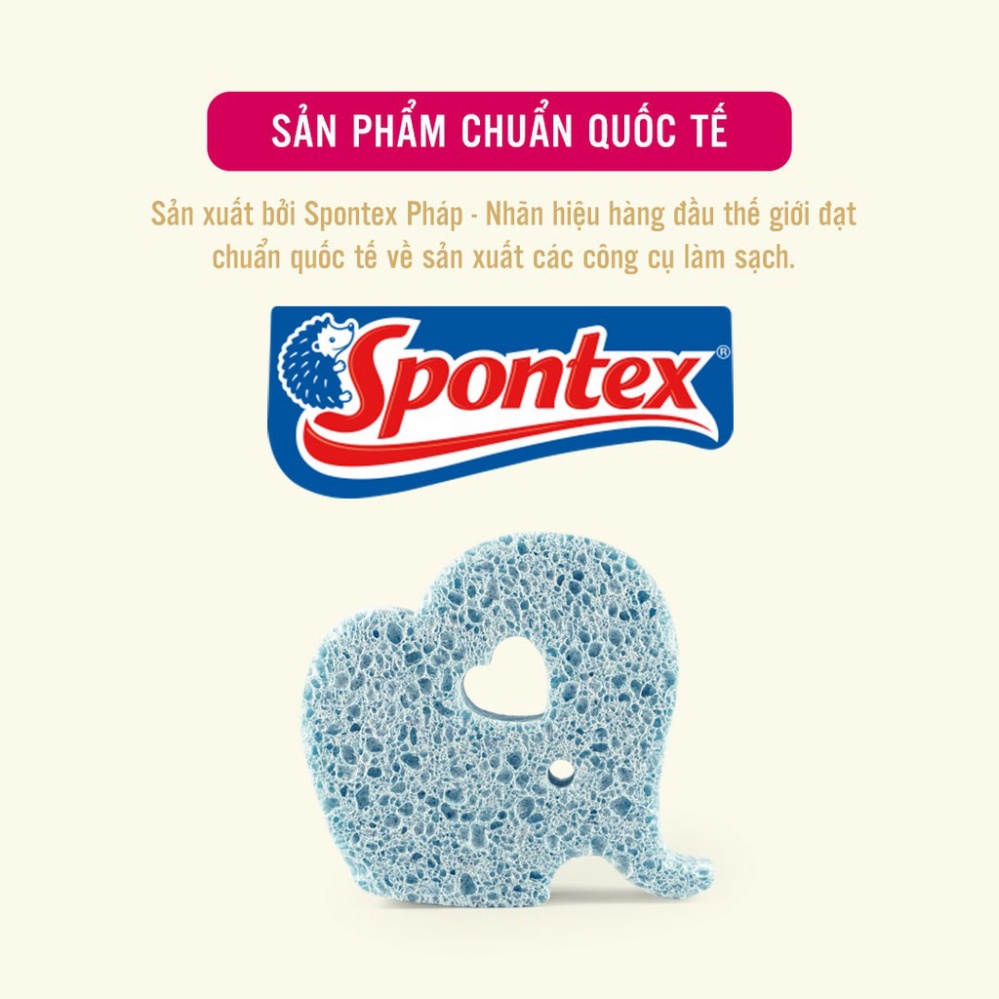 Miếng Tắm Bọt Biển Từ Cenlulose Tự Nhiên An Toàn Cho Bé Mamamy