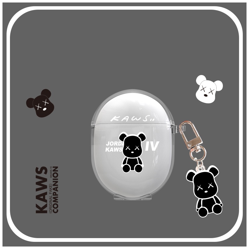 Vỏ Bảo Vệ Hộp Sạc Tai Nghe Xiaomi Redmi Buds 4 TWS Bằng TPU Mềm Trong Suốt + Dây Đeo Chống Sốc