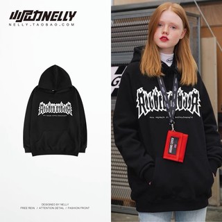 Áo nỉ hoodie Nelly unisex mẫu mới 2022 2 màu đen trắng