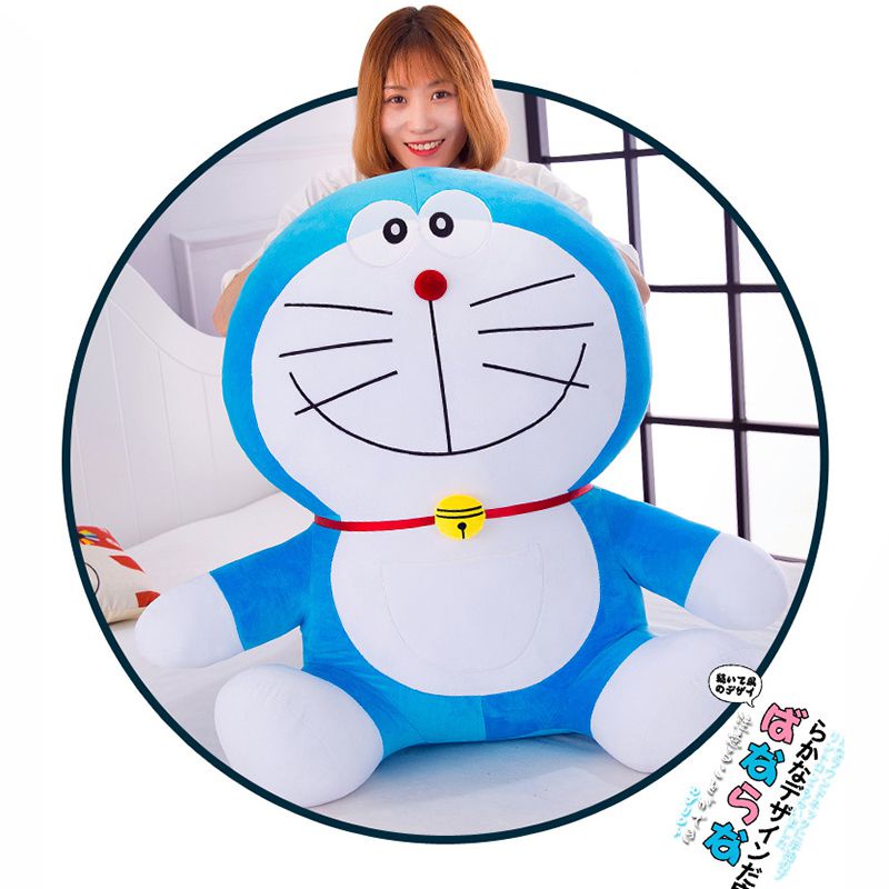 Mèo Doraemon Nhồi Bông Mềm Mại Đáng Yêu 25-50cm