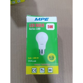 Bóng đèn LED Bulb 5w - Thương Hiệu MPE