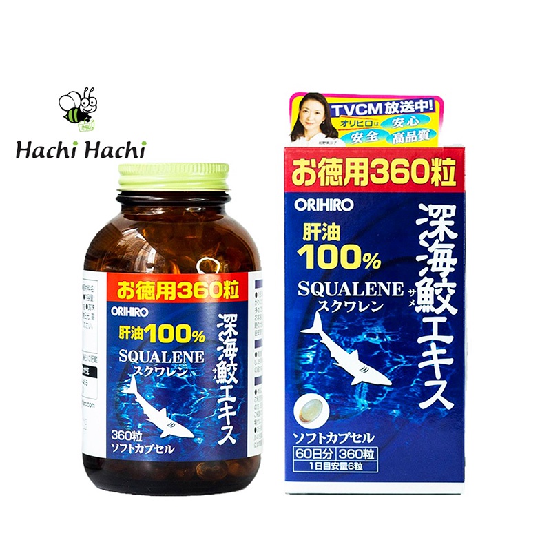TPBVSK: Viên uống dầu gan cá mập giảm cholesterol, bảo vệ tim mạch Orihiro 360 viên - Hachi Hachi Japan Shop
