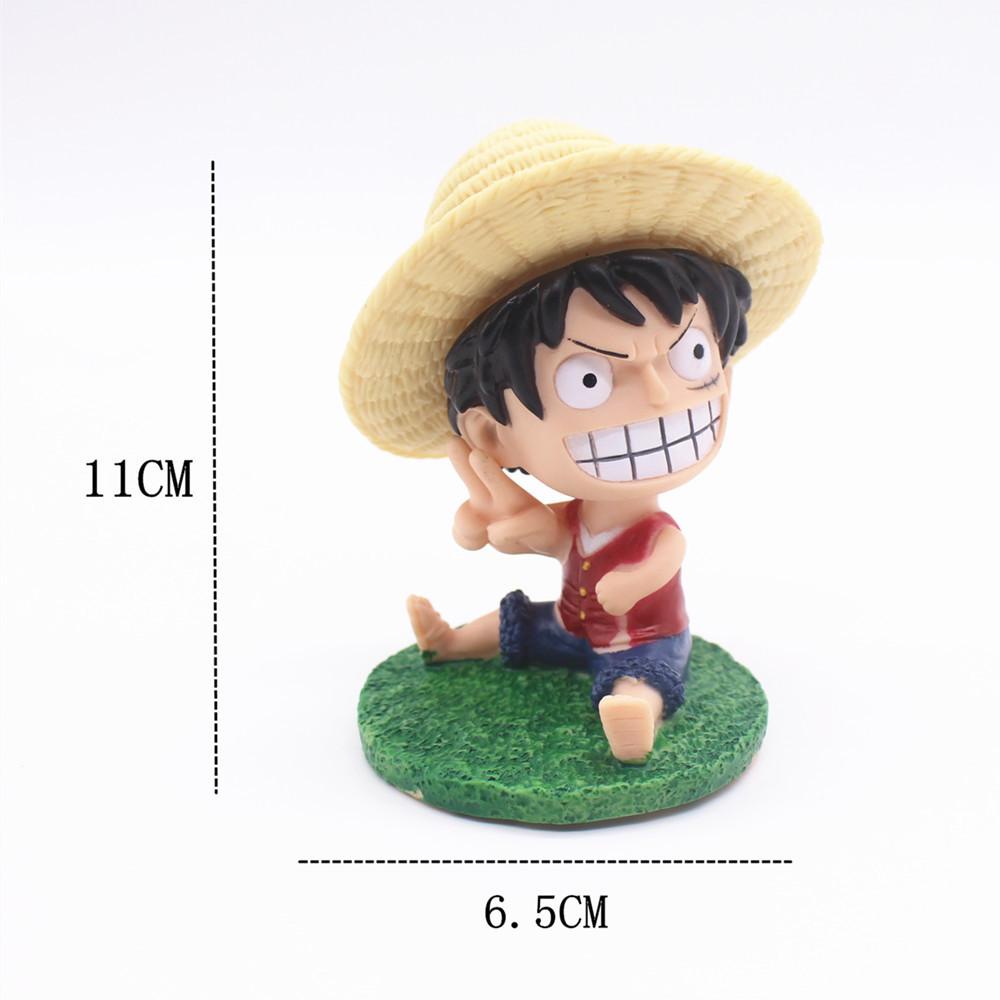 Mô Hình Luffy Chibi Ngồi Dễ Thương Siêu Nét 11cm