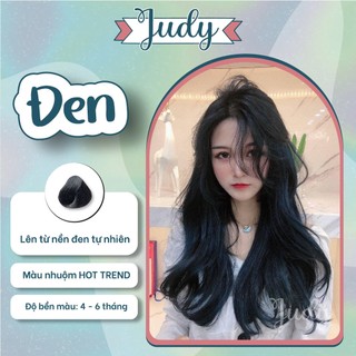 Thuốc nhuộm tóc màu Đen tự nhiên + tặng kèm trợ nhuộm|judyhairs