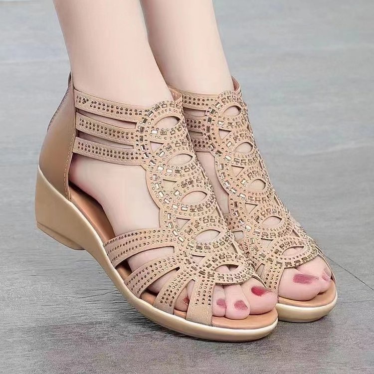 Sandal cao gót nữ Đế Xuồng 5cm mềm mại thời trang có 2 màu tùy chọn - XIELUAIZTA