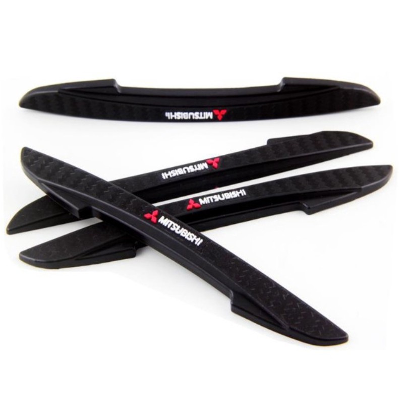 Bộ 4 Miếng Dán Cao Su Bảo Vệ Tay Nắm Cửa Xe Hơi Mitsubishi Attrage Mirage G4 Triton Xpander Pajero Xpander Lancer ASX Storm Accessorie