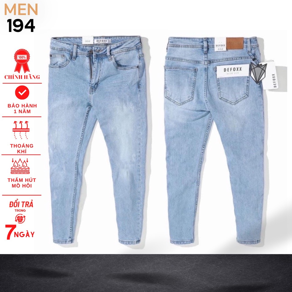 Quần jean nam rách Men 194 wass kiểu vải jeans cao cấp co dãn, dày dặn form slimfit - 5678