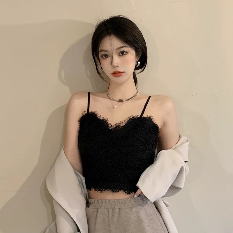 Áo bra ren nổi xoắn thừng mềm nhẹ có lưng thun bigsize dáng croptop mix gì cũng xinh màu đen trắng hanaba BR1