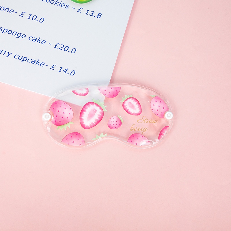Bịt mắt nước, che mắt ngủ có gel làm mát cute trái cây trong suốt