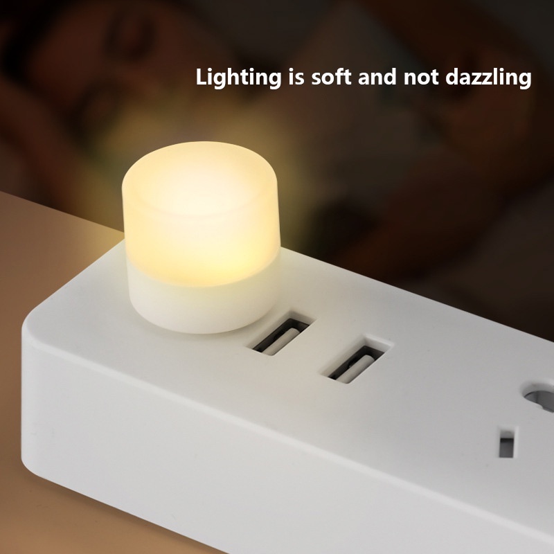 Đèn Ngủ Mini USB Đèn Ngủ Led Di Động Đèn Đọc Sách USB Cắm Sạc Dự Phòng Sạc Điện Thoại