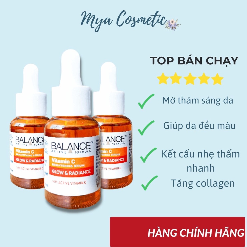 Serum làm mờ thâm và sáng da Balance Vitamin C 30ml / chai