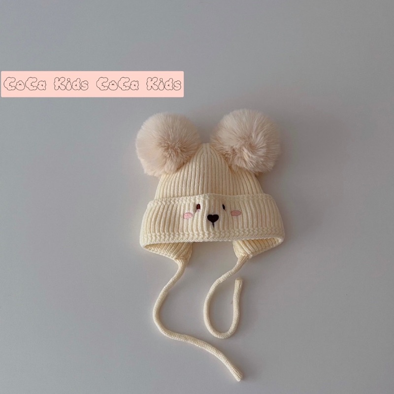 Nón Len Gấu cho bé