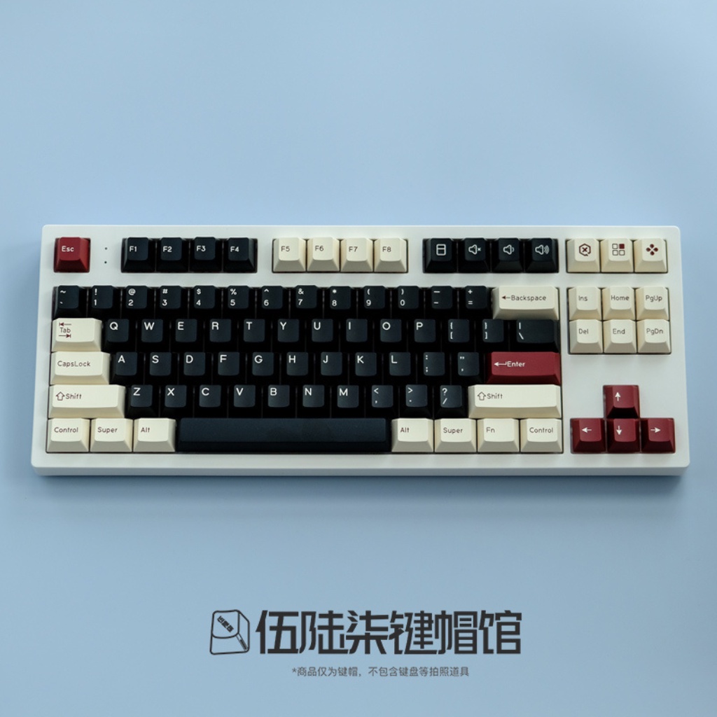 Bộ keycap cherry Rome nhựa PBT doubleshot cao cấp 177 phím 1,3mm, nút phím lắp cho bàn phím cơ phối màu cá tính - Kicap