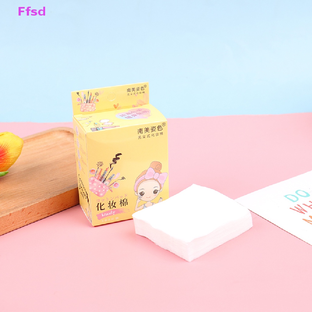 Bộ 100 Miếng Bông Tẩy Trang Sử Dụng Một Lần Mềm Mại Tiện Dụng