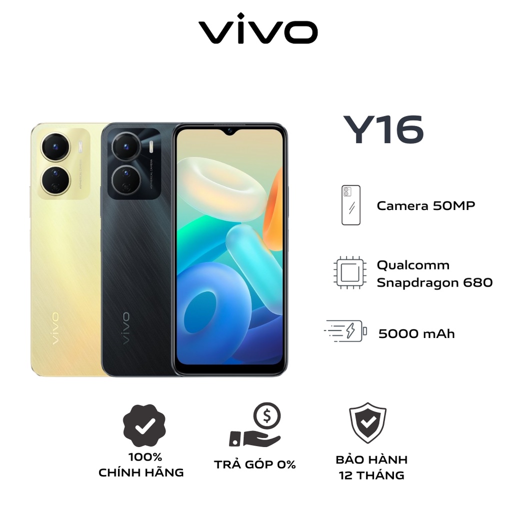 Điện Thoại vivo Y16 (4GB-128GB) - Hàng Chính Hãng
