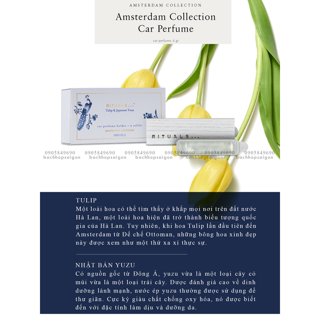 Sáp thơm xe hơi UK dòng cao cấp the rituals car perfumes