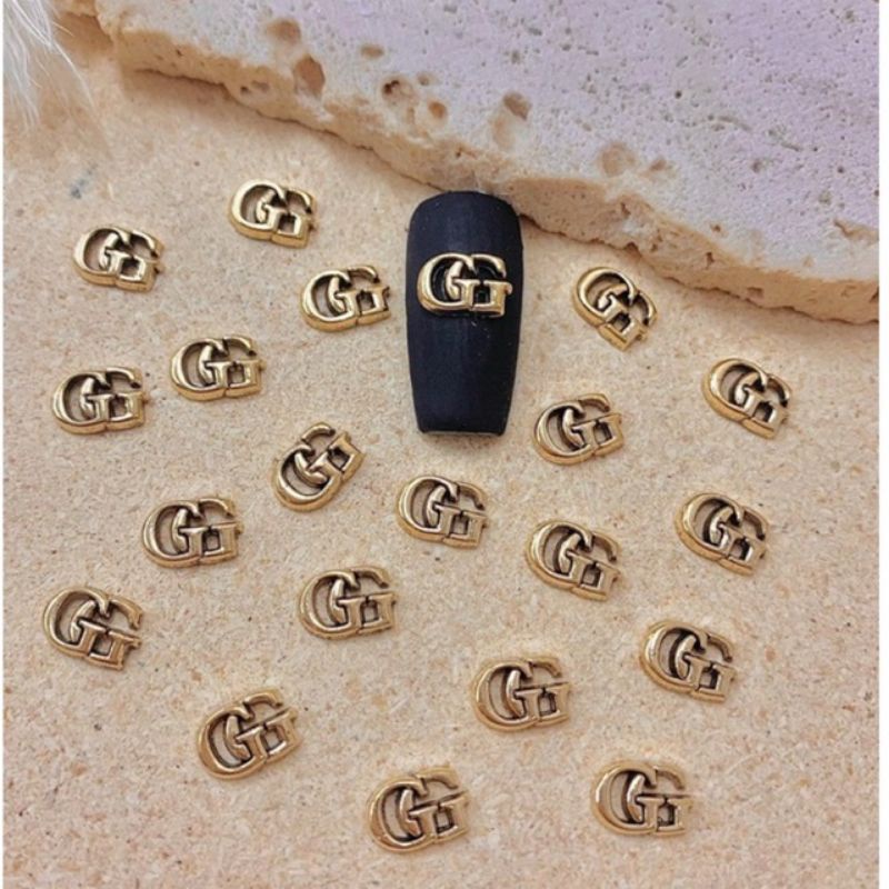 Set charm đồng trang trí móng 30 viên