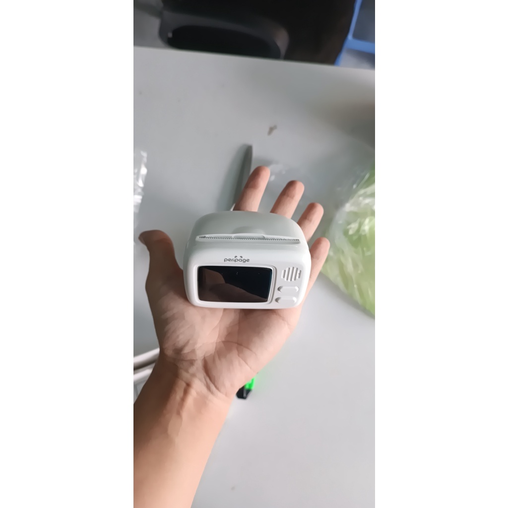 Máy in nhiệt, in tem nhãn, tài liệu Peripage A2 nhỏ gọn cầm tay - tặng kèm 5 cuộn đầy đủ kích thước