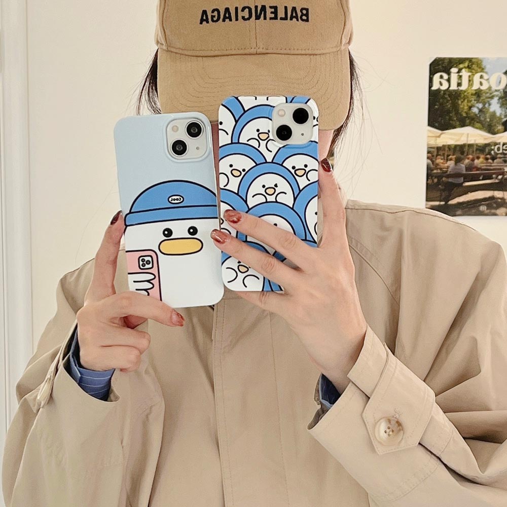 Ốp Điện Thoại Cứng Hình Vịt Cho IPhone11 12 12Pro 12Promax 13 13Pro 13Promax 14 14Pro 14Plus 14ProMax