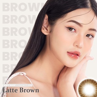 Kính Áp Tròng Cao Cấp Nâu Sữa Latte Brown 14.0mm - FAIRY SHOP CONTACT LENS độ cận 0 đến 6 Silicone Hydrogel OLENS