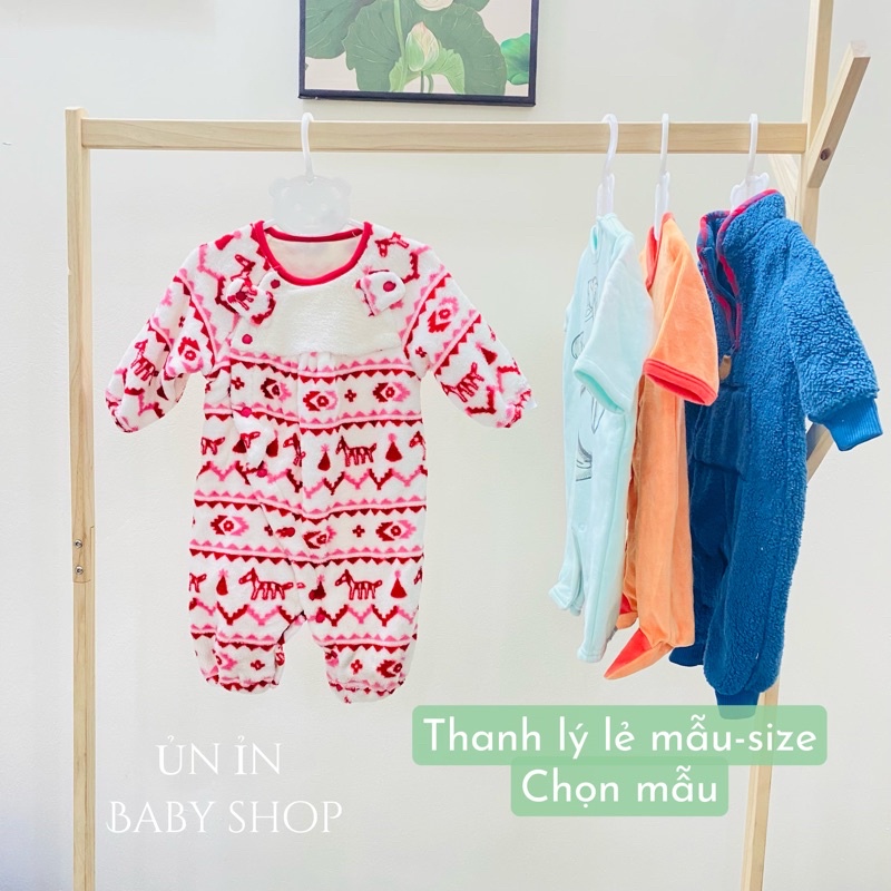 Body sleep nỉ mùa đông cho bé thanh lý lẻ size chọn mẫu hàng xuất dư LỖI BẨN