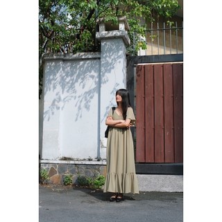 Fern Dress - Đầm lụa gấm xoè