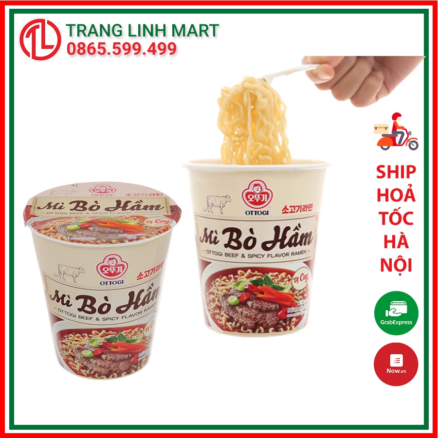 Mì Bò Hầm OTTOGI Ly 62g